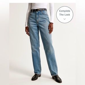 Abercrombie & Fitch The ‘90s Straight Jean, High Rise, Size 28/6 regular